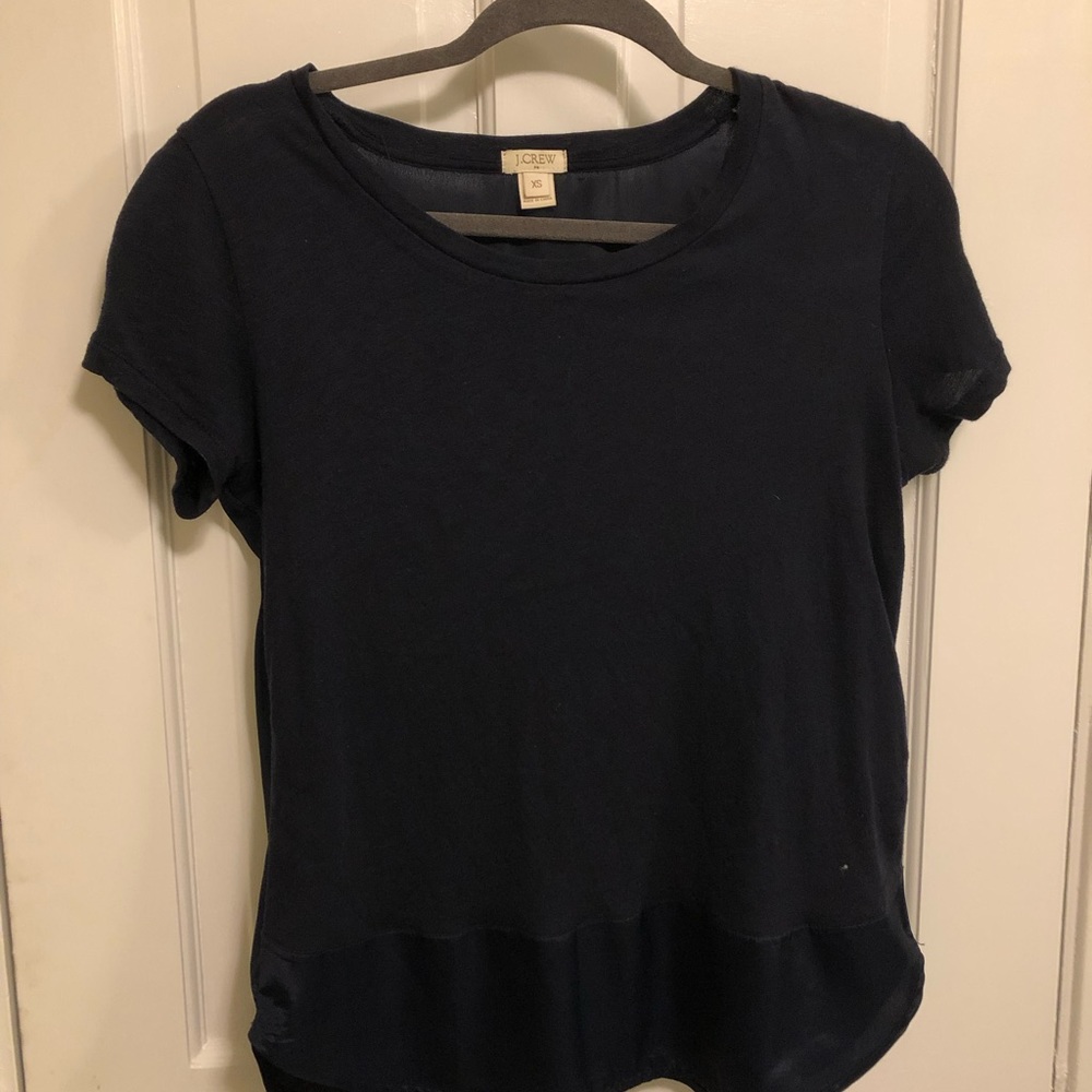 J.Crew silk back t shirt